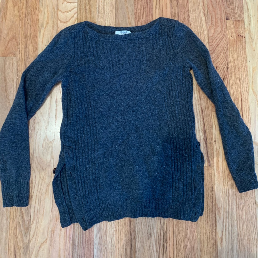 100% merino wool madewell sweater.